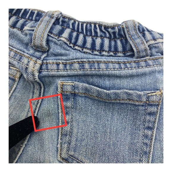 The Children's Place Blue Denim Jeans Baby Girl Size 18-24 Mos Bootcut Stretch - Picture 6 of 10